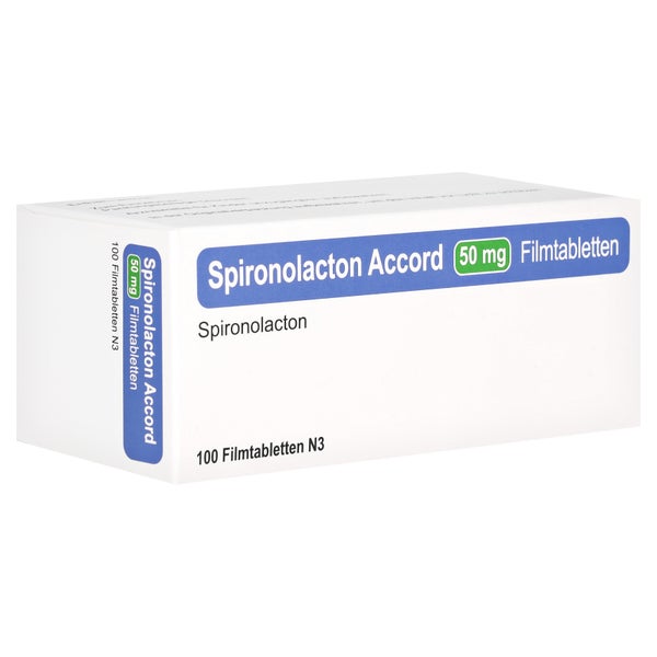 SPIRONOLACTON Accord 50 mg Filmtabletten 100 St