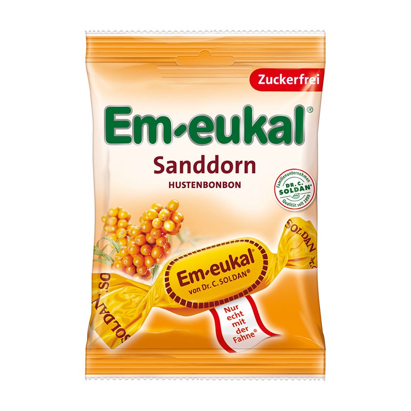 EM Eukal Bonbons Sanddorn zuckerfrei 75 g