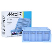 Produktabbildung: MEDI 7 Medikamentendosierer 7 Tage blau 1 St