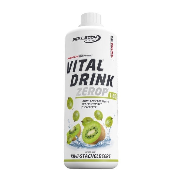 Best Body Vital Drink - Kiwi Stachelbeere 1000 ml