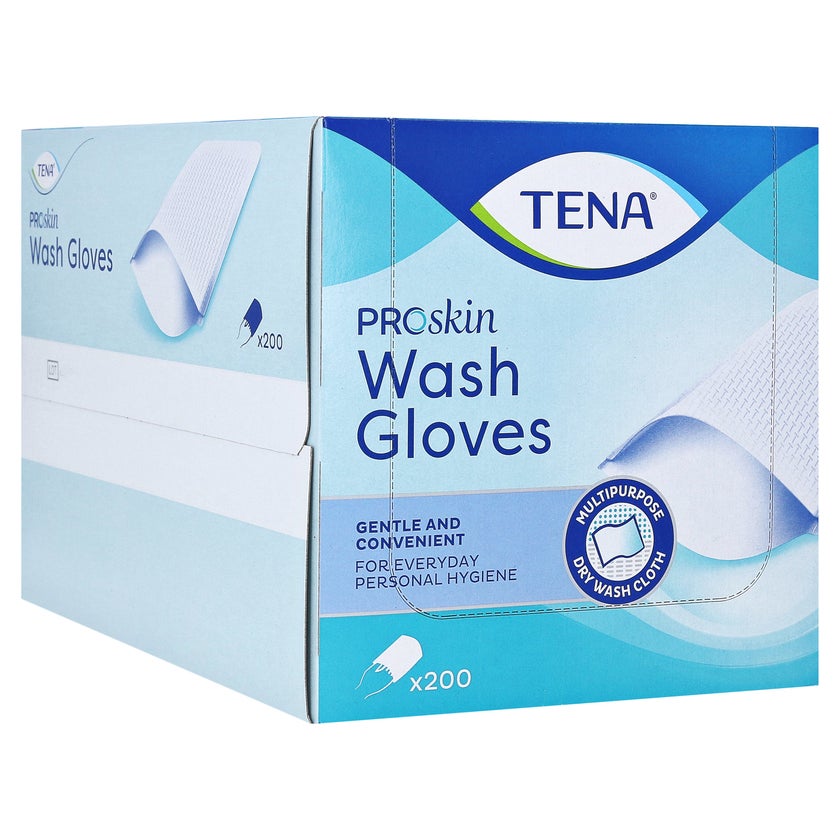 TENA Wash Gloves - 200 Stück ohne Folie 200 St