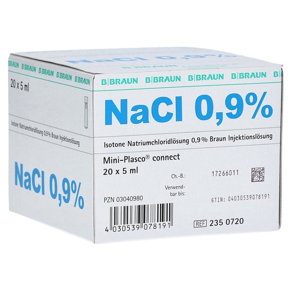 Kochsalzlösung 0,9% Miniplasco connect 20X5 ml