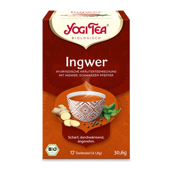 YOGI TEA, Ingwer, Bio Kräutertee 17X1,8 g