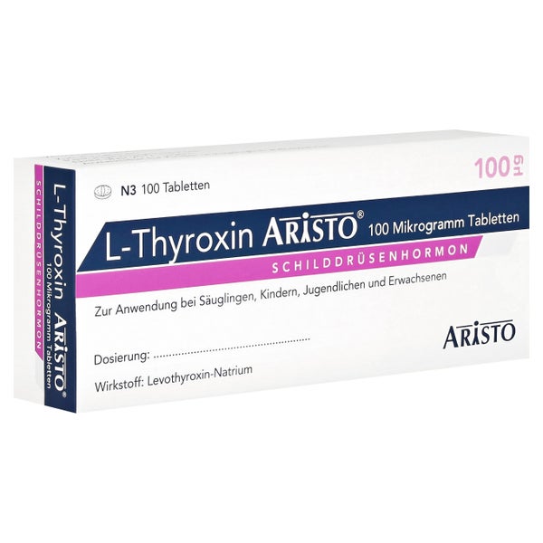 L-thyroxin Aristo 100 Mikrogramm Tablett 100 St