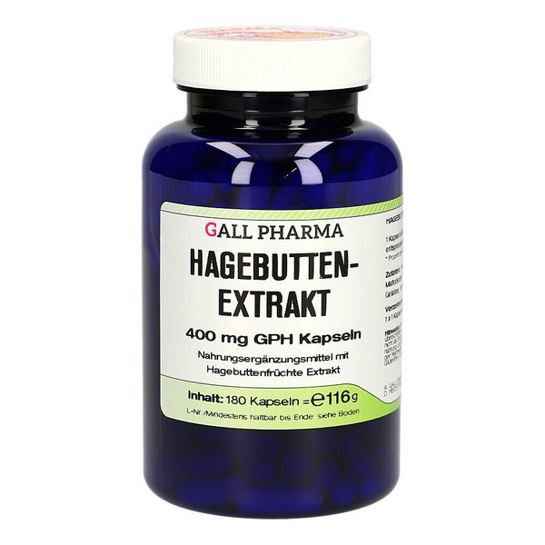 Hagebutten Extrakt 400 mg GPH Kapseln 180 St