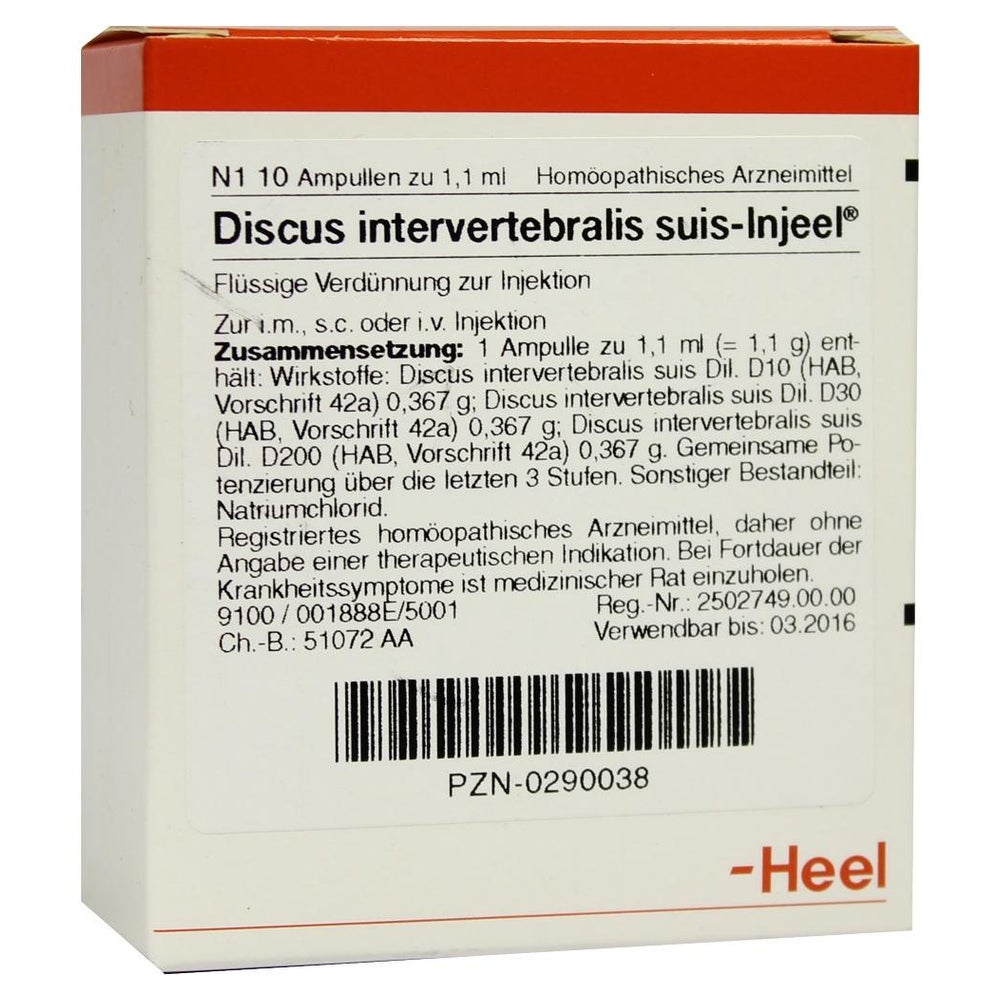 Discus Intervertebralis suis Injeel Ampu 10 St