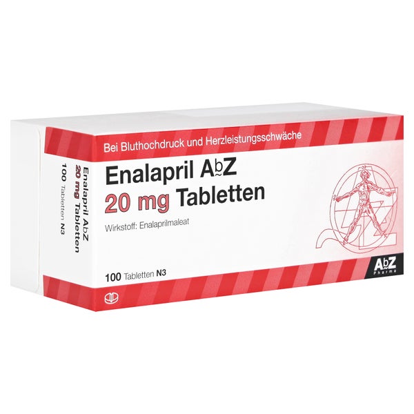 Enalapril AbZ 20 mg Tabletten 100 St