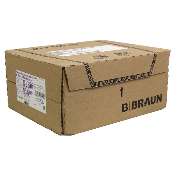 Natriumhydrogencarbonat B.braun 8,4% Gla 20X100 ml