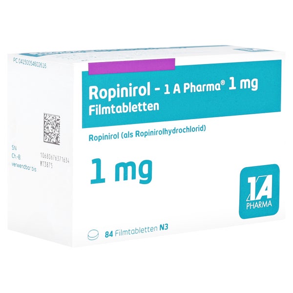 Ropinirol-1a Pharma 1 mg Filmtabletten 84 St