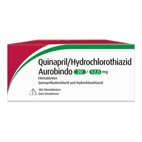 QUINAPRIL/HCT Aurobindo 20/12,5 mg Filmtabletten 100 St