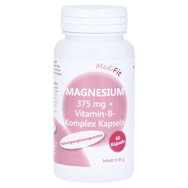 Magnesium 375 Mg+vitamin B Komplex Kapse 60 St