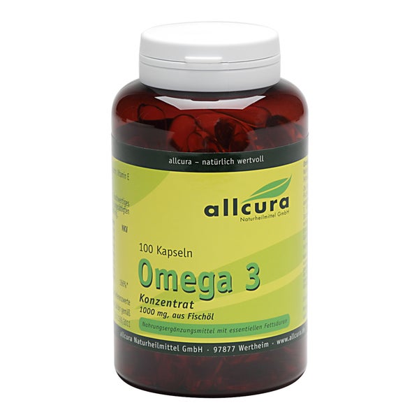 Omega-3 Konzentrat aus Fischöl 1000 mg 100 St