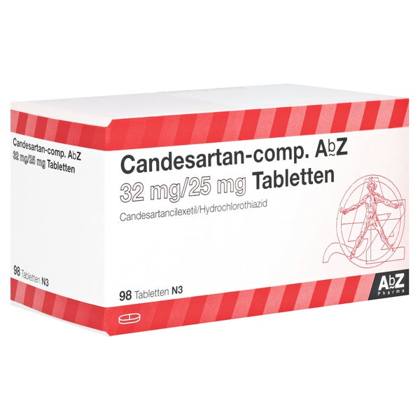 CANDESARTAN AbZ comp. 32 mg/25 mg Tabletten 98 St