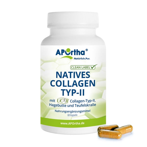 APOrtha® Natives UC-II® Collagen TYP-II + Hagebutte und Teufelskralle - Kapseln 60 St