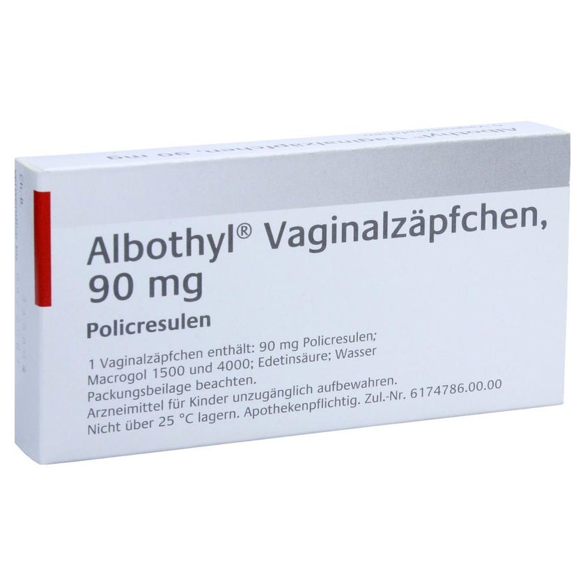 Albothyl Vaginalzäpfchen 90 mg 6 St