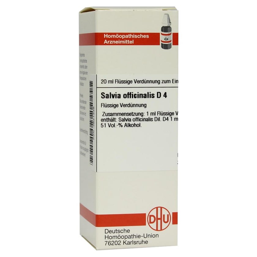 Salvia Officinalis D 4 Dilution 20 ml