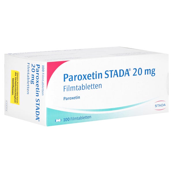 Paroxetin Stada 20 mg Filmtabletten 100 St