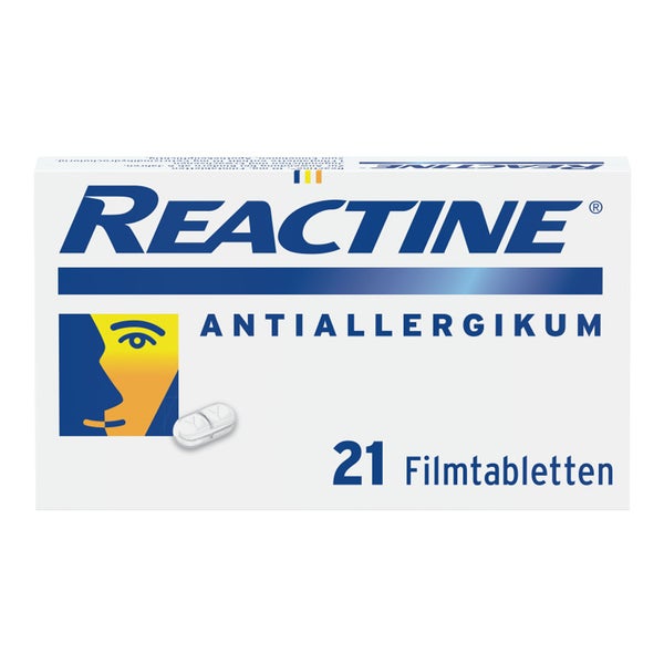 Reactine Allergietabletten mit Cetirizin bei Allergien 21 St