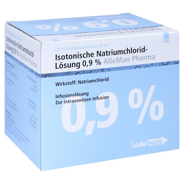 Isotonische NaCl 0,9% DELTAMEDICA Inf.-L 20X20 ml