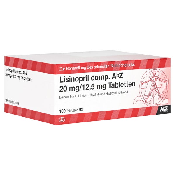 LISINOPRIL comp. AbZ 20/12,5 mg Tabletten 100 St