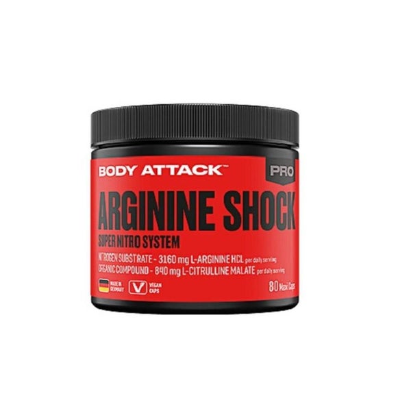 Body Attack Arginine Shock 80 Caps 80 St