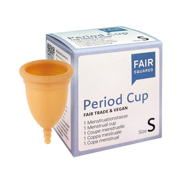 FAIR SQUARED Period Cup Menstruationstasse Größe S Natur-Ber 1 St