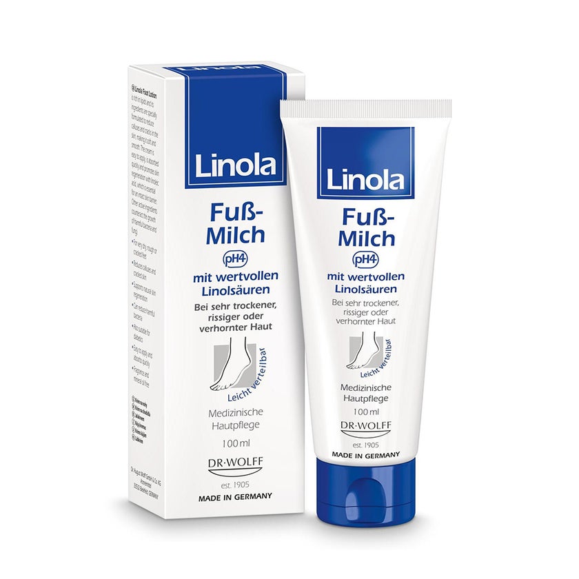 Linola Fuß-Milch - Fußcreme mit pH 4 100 ml