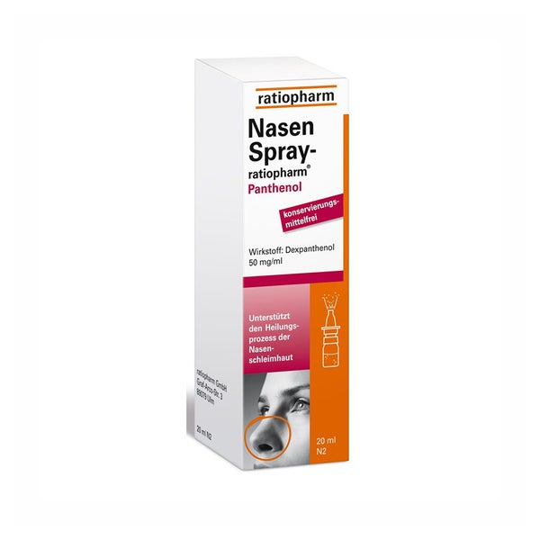 Nasenspray ratiopharm Panthenol konservierungsmittelfrei 20 ml