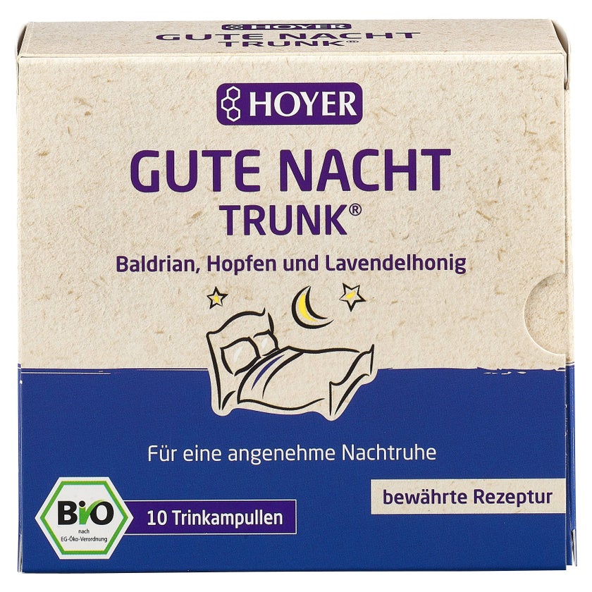 HOYER Gute Nacht Trunk BIO Trinkampullen 10X10 ml
