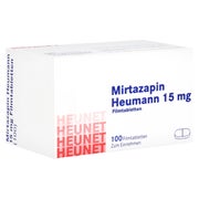 MIRTAZAPIN Heumann 15 mg Filmtabl.Heunet 100 St
