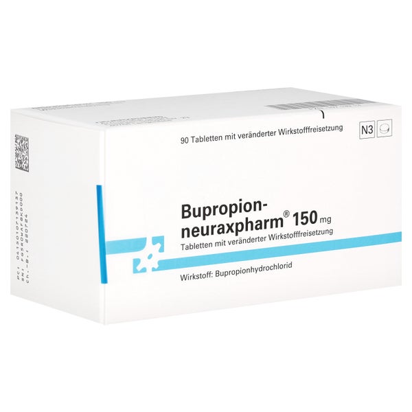 BUPROPION-neuraxpharm 150 mg Tab.verä.Wfrs. 90 St