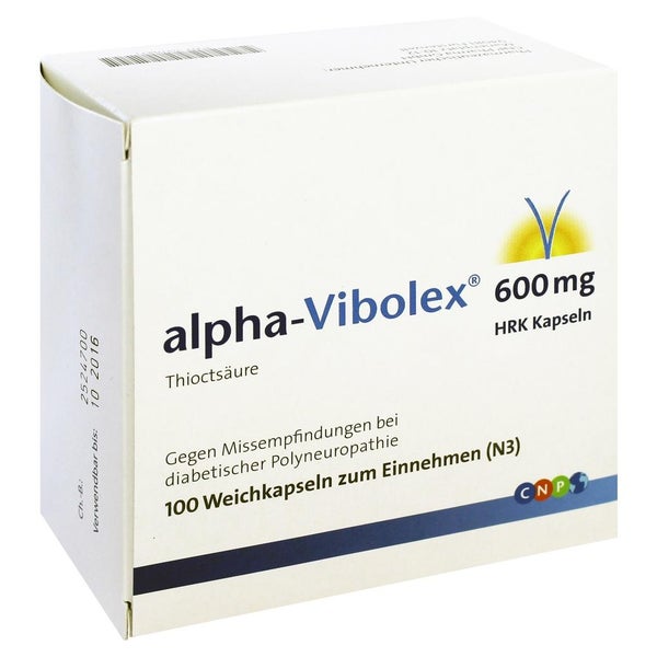 Alpha Vibolex 600 mg HRK Weichkapseln 100 St