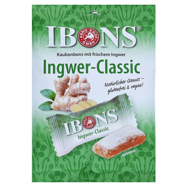 Ibons Ingwer Classic Tüte Kaubonbons 92 g