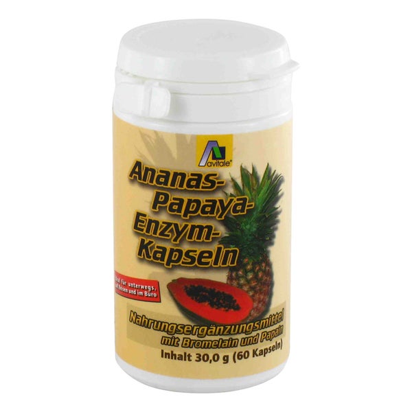 Avitale Ananas-Papaya Enzym Kapseln 60 St