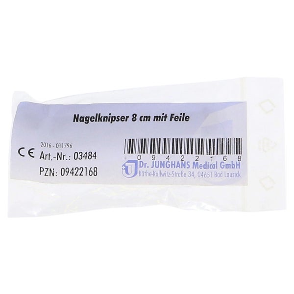 Nagelknipser 8 cm mit Feile 1 St