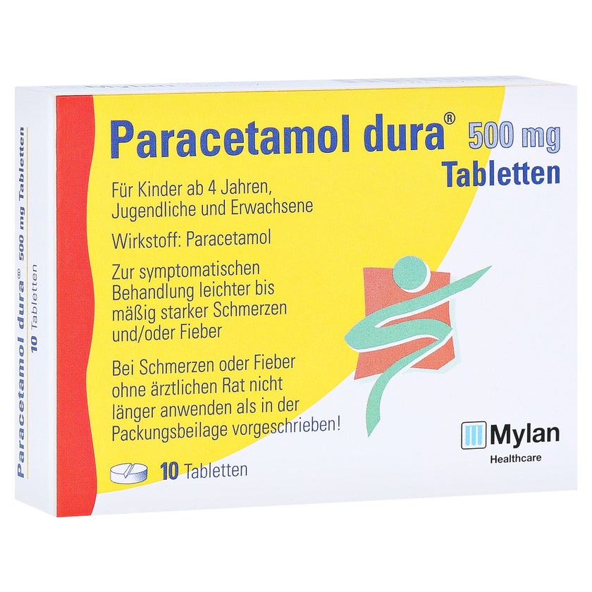 Paracetamol dura 500 mg Tabletten 10 St