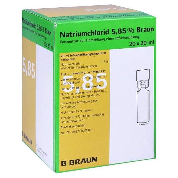 Natriumchlorid 5,85% Braun MPC Infusions 20X20 ml