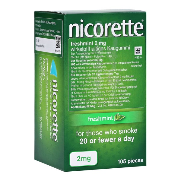 Nicorette 2 mg freshmint Kaugummi - Reimport 105 St
