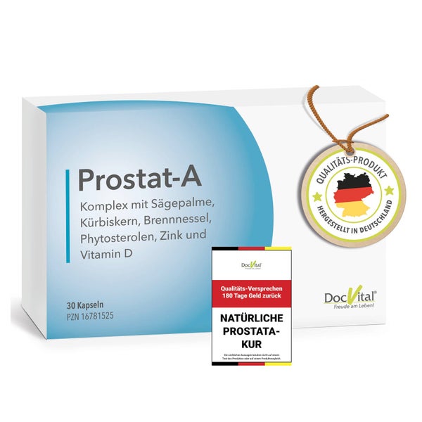 DocVital® Prostata Komplex mit Sägepalme, Zink & Vitamin D 30 St