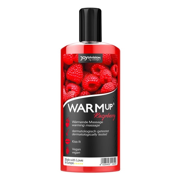 «WARMup Himbeer» Massageliquid – wärmend, vegan (0.15 l) 150 ml
