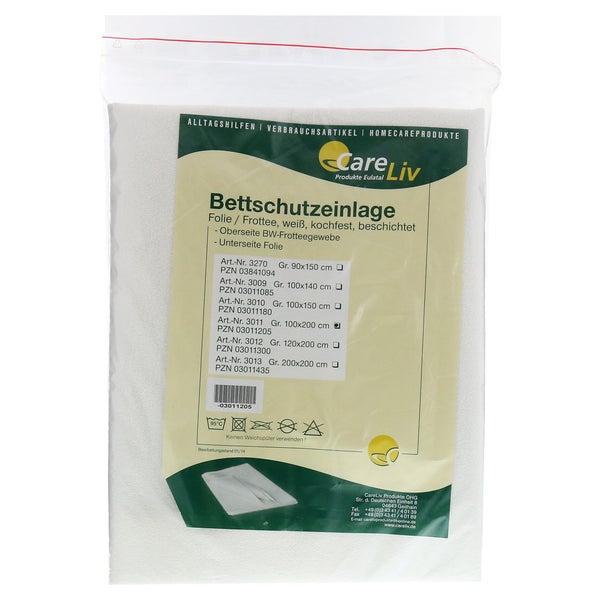 Bettschutzeinlage Folie Frottee 120x200 1 St