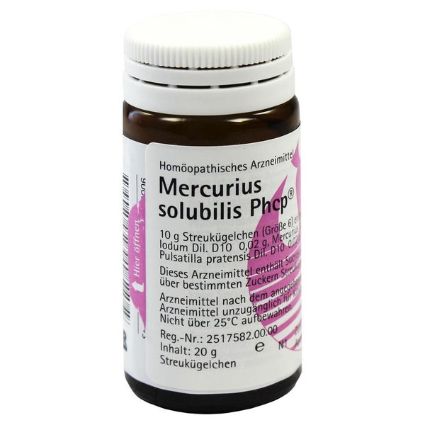 Mercurius Solubilis PHCP Globuli 20 g