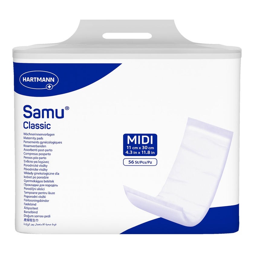 Hartmann Samu® Classic Wöchnerinnen Vorlage MIDI 11 x 30 cm 56 St