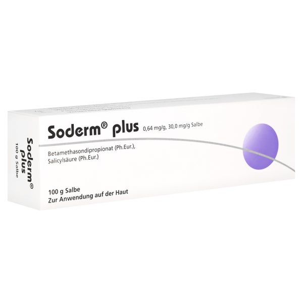 Soderm plus 0,64 mg/g + 30 mg/g Salbe 100 g