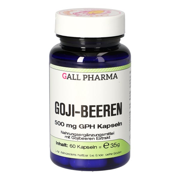 GOJI Beeren 500 mg GPH Kapseln 60 St