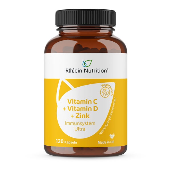 Vitamin C+Vitamin D+Zink Immunsystem Ultra Kapseln 120 St