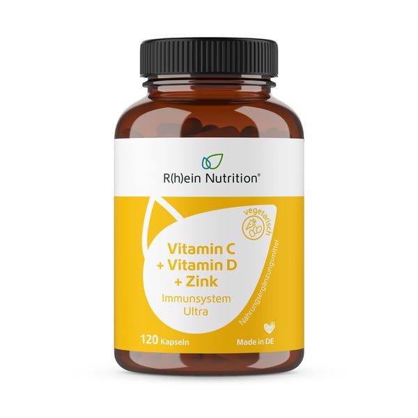 Vitamin C+Vitamin D+Zink Immunsystem Ultra Kapseln 120 St