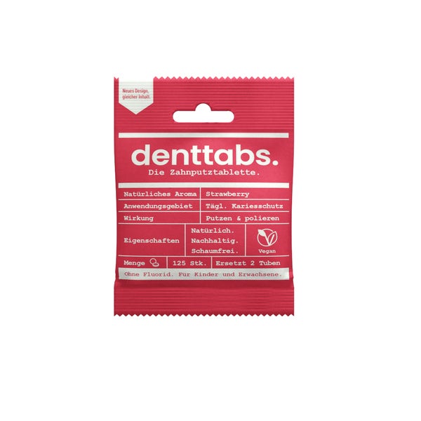 DENTTABS Kids Strawberry ohne Fluorid 125 St