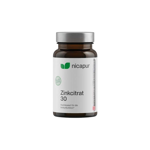 Nicapur Zinkcitrat 30 Kapseln 60 St