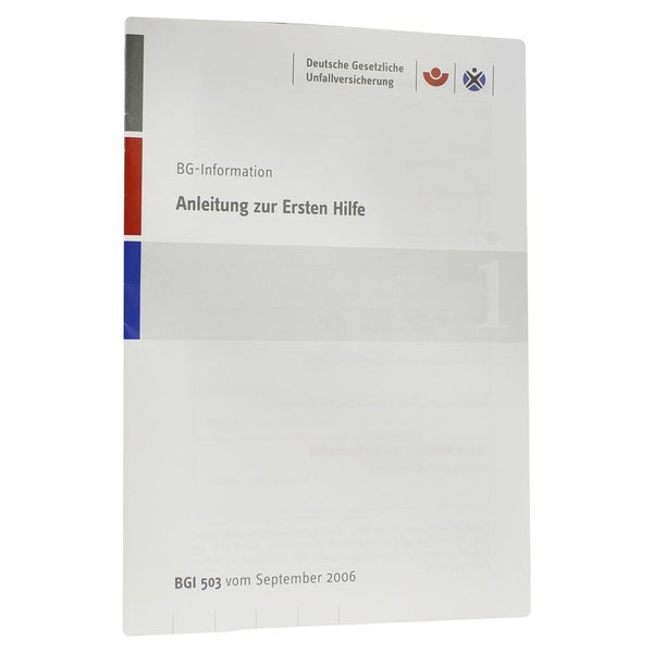 Erste Hilfe Anleitung Broschüre 1 St
